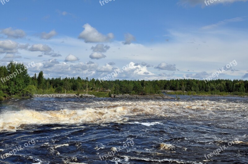 Russia Water River Nature Landscape