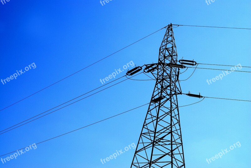 High-voltage Line Line The Voltage Current Energy