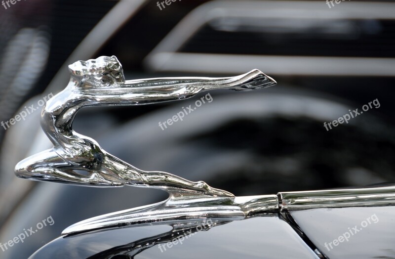 Vintage Hood Ornament Antique Design Style