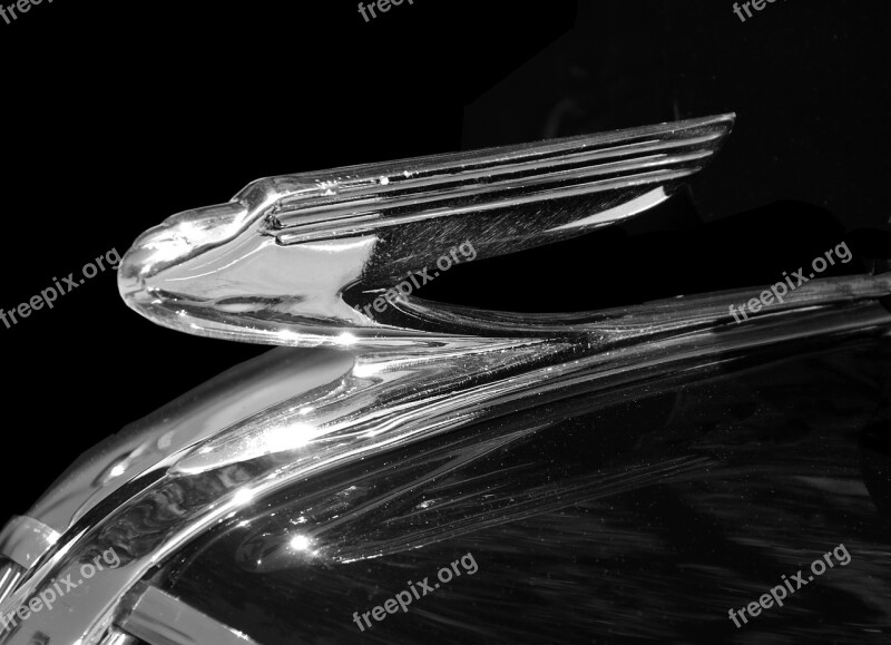 Vintage Hood Ornament Antique Design Style