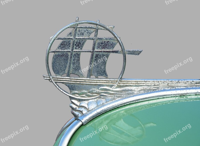 Vintage Hood Ornament Antique Design Style