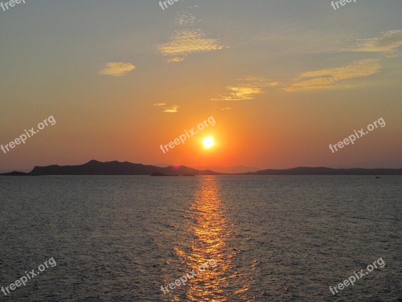 Sunrise Dawn Orange Sky Morning Landscape