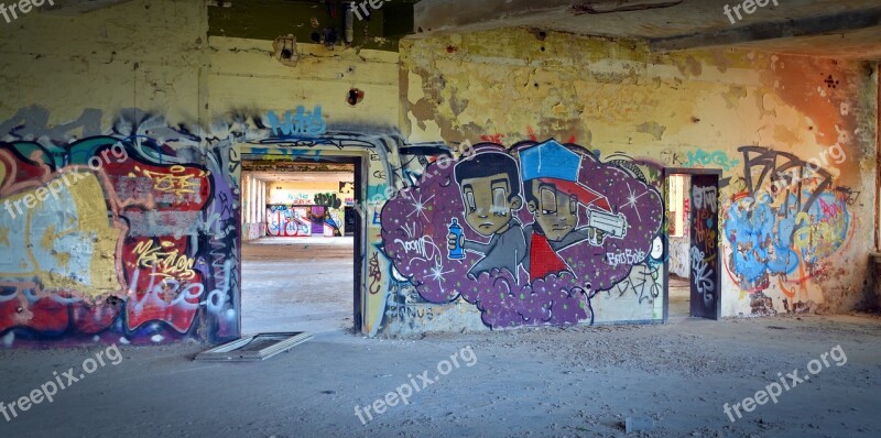 Lost Places Factory Pforphoto Graffiti Old