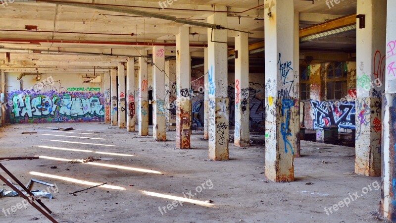 Lost Places Factory Pforphoto Graffiti Old