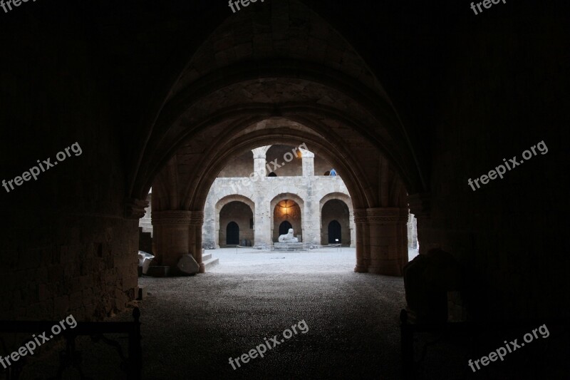 Tunnel Historical Rhodes Old Stone