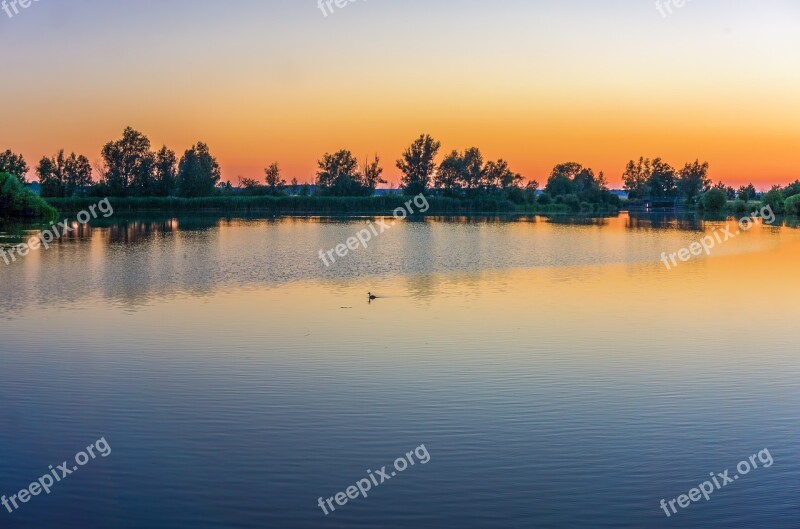 Outdoor Nature Trees Sky Lake