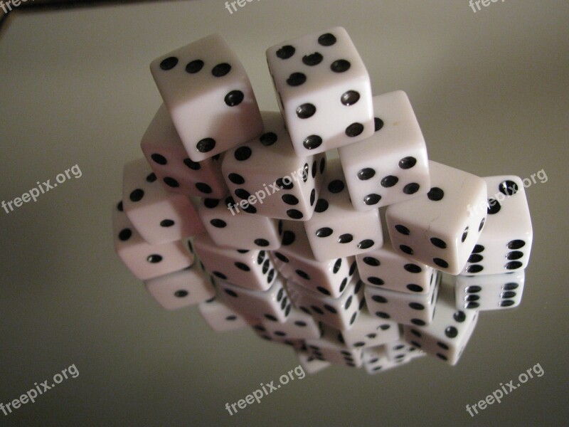 Dice Stacked Gambling Chance Play