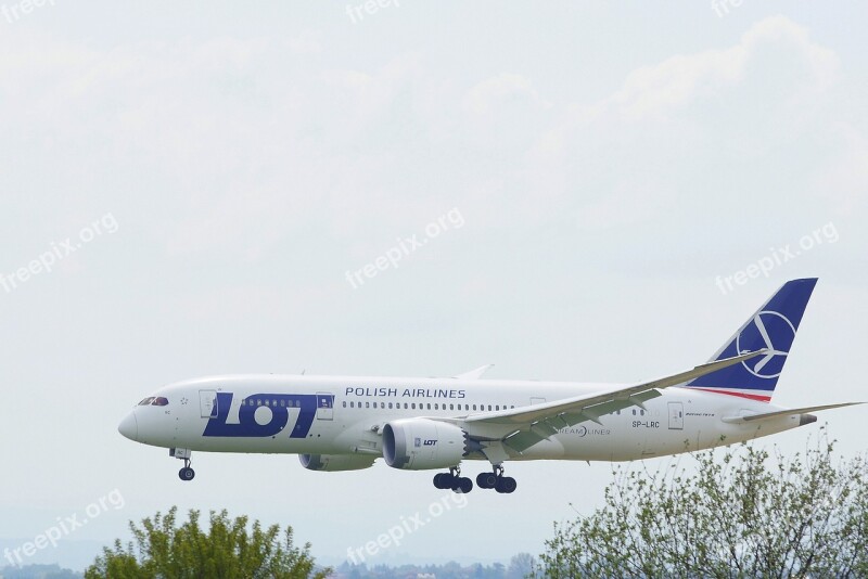 Boeing 787 Dreamliner Travel The Plane Flight Landing