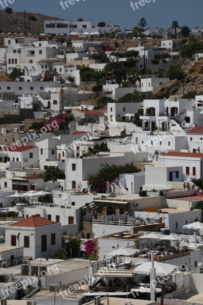 Rhodes Island City White Sea