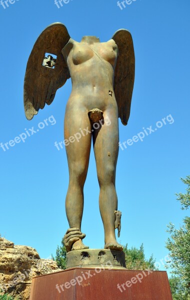 Statue Sicily Antiquity Art Human Body