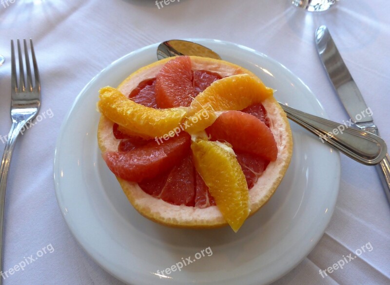 Fruit Grapefruit Breakfast Healthy Free Photos