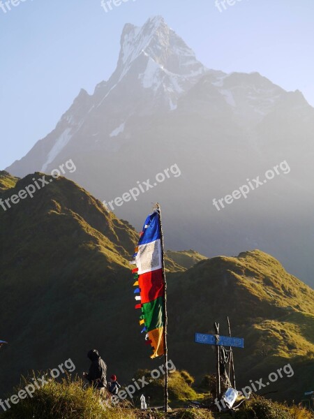 Mountains Nepal Travel Nature Adventure