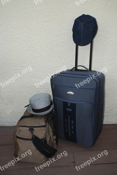 Tourists Bag Suitcase Journey Free Photos