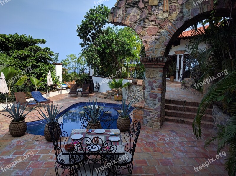 Pool Mexico Puerto Vallarta Travel Tropical