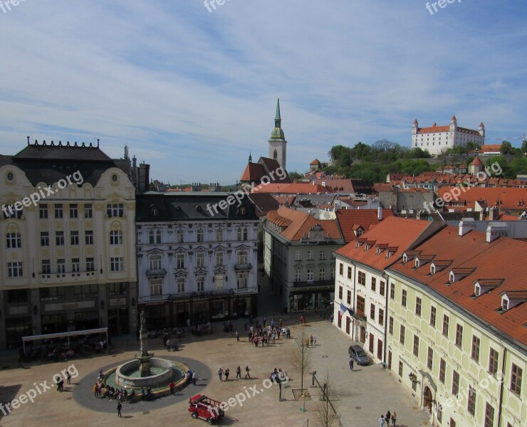 Panorama Bratislava Slovakia Center View