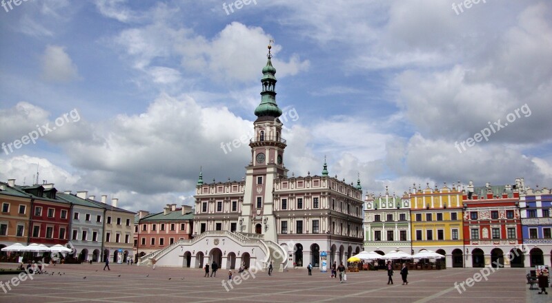 Zamosc Poland Mood The Market Monuments