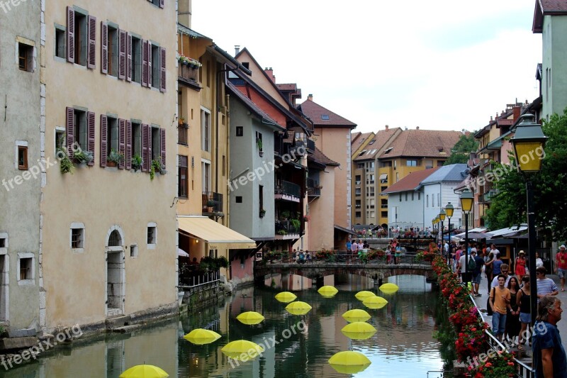 Annecy France Channel Water Romantic