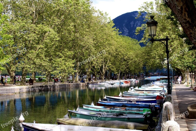 France Annecy Water Romantic Evening