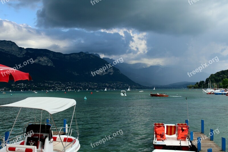 Storm Thunderstorm Clouds Dark France