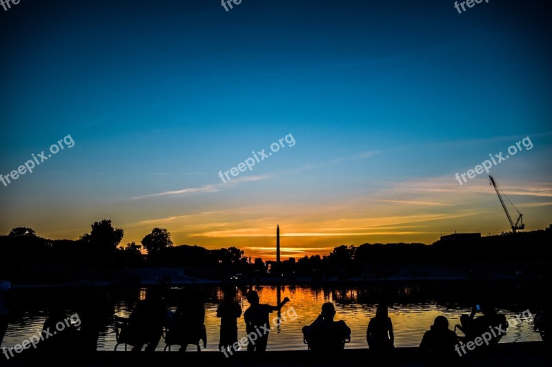 France Paris Sunset Tourist Destination Travel