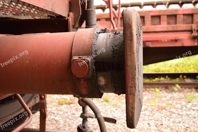 Train Goods Wagons Clutch Old Rust