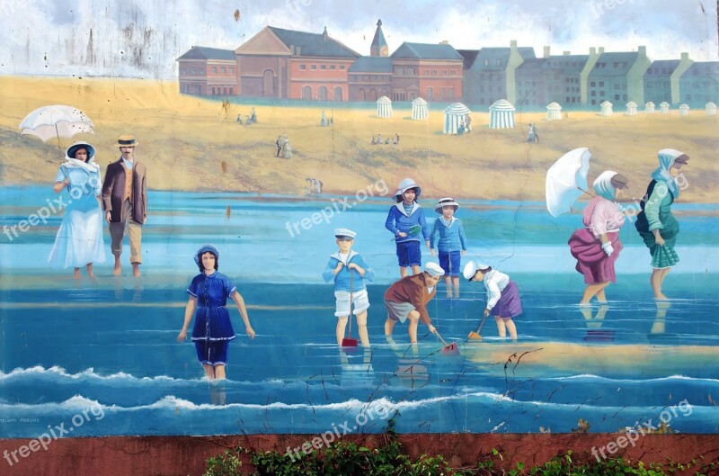 Tréport Normandy Mural The Sea Maritime