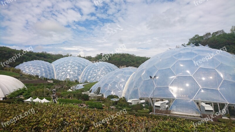 Eden Project Dome Greenhouse Eden Landscape