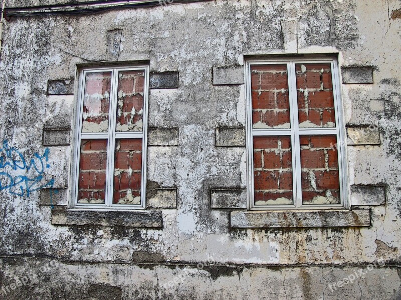 Window Wall Old Building The Façade Of The City