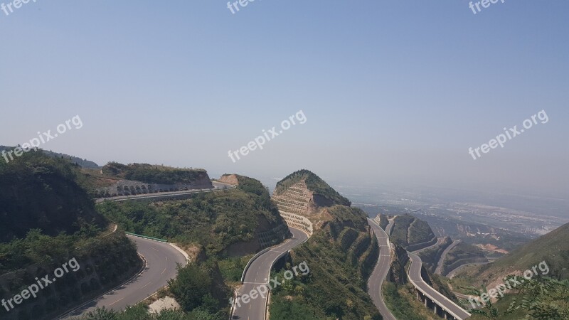 Huanshan Mountain Car China Road