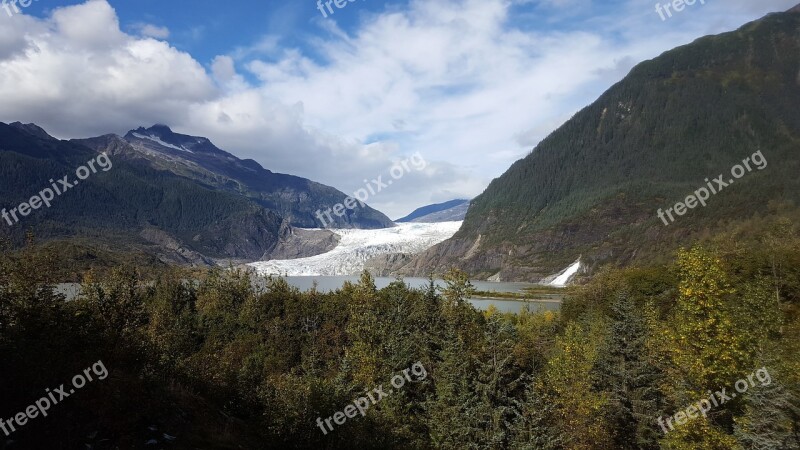 Glacier Alaska Forest Juneau Free Photos