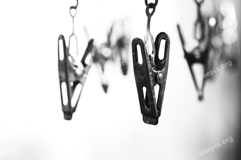 Clothes Peg Dry Clothes In The Sun Wash Maid Housework