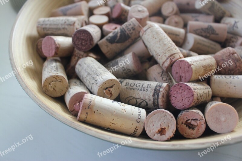 Wine Corks Wine-cellar Drinking Wine Free Photos