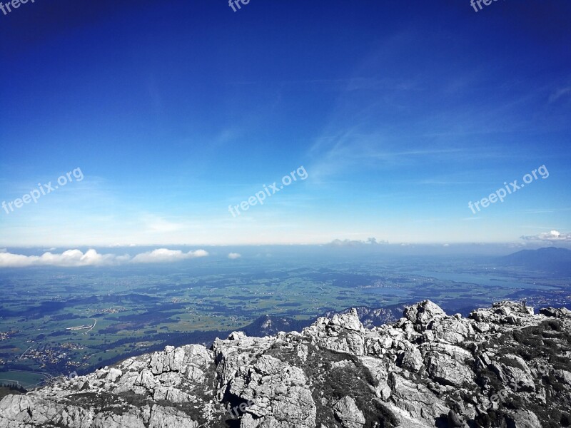 Allgäu Mountains Sky Blue Clouds