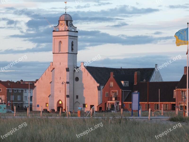 Katwijk White Church Holland Netherlands Free Photos