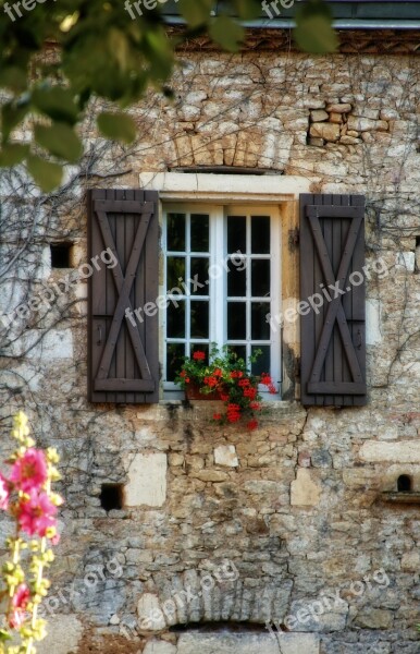 France Dordogne Périgord Window Flower