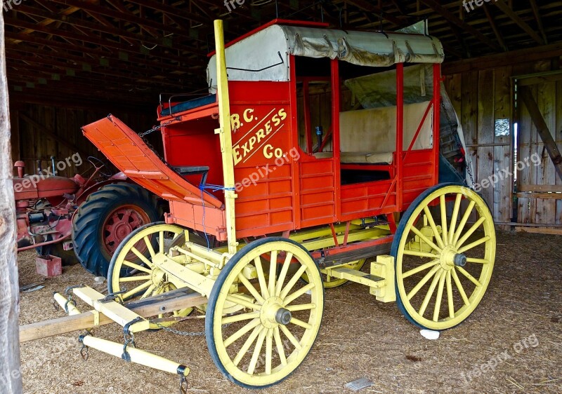 Coach Stagecoach Wagon Western Carriage