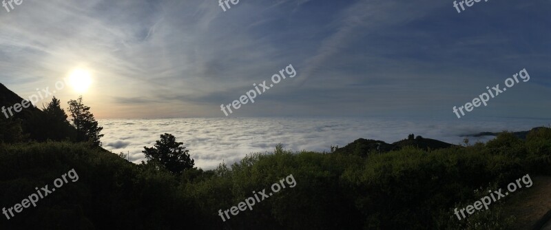 Mount Tamalpais Above The Fog Fog Sunrise Hiking