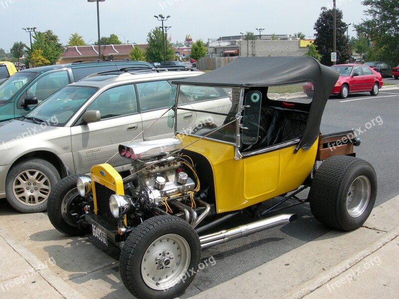 Car Hot Rod Antique Hotrod Speed