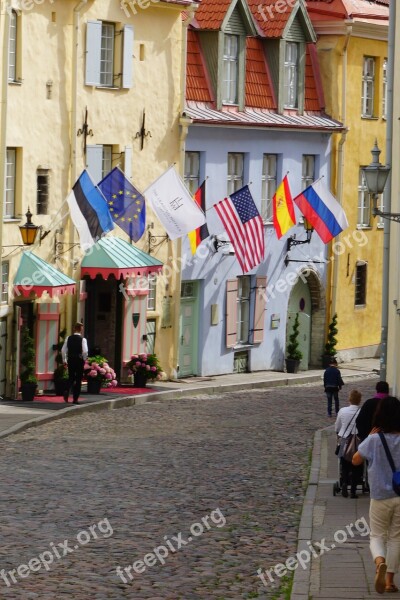 Hotel Flags Medieval Europe Tourism