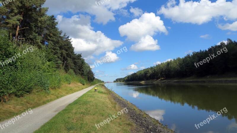 Same Connection Channel Landscape Water Waterway Starnebeck