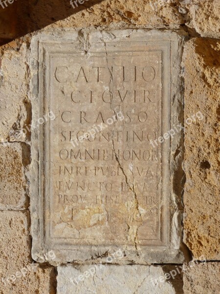 Tombstone Roman Tombstone Latin Registration Tarragona