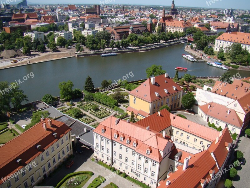 City River Architecture Poland Panorama