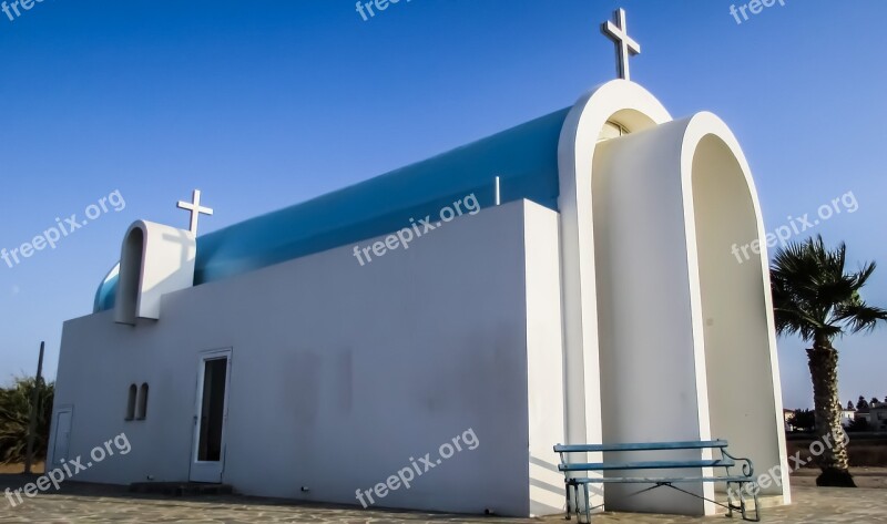 Cyprus Paralimni Ayia Triada Church Architecture