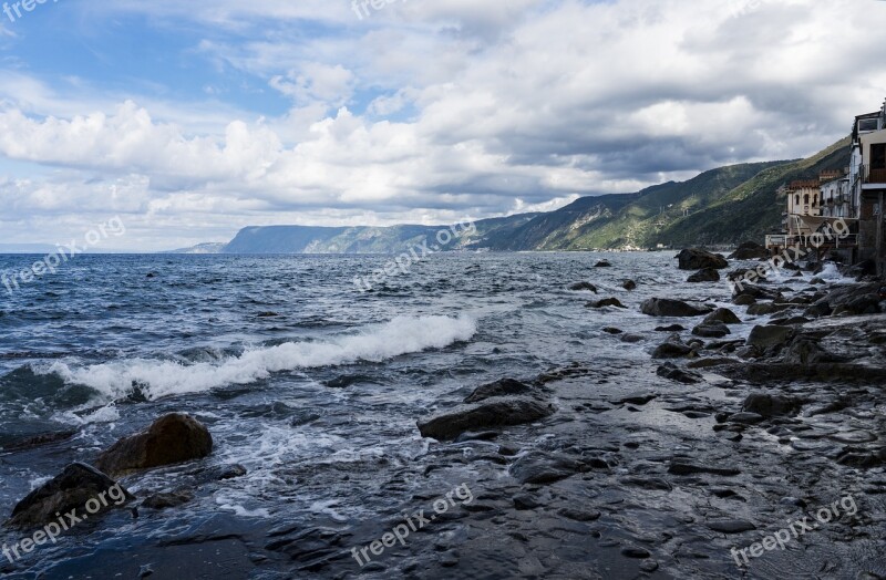 Sea Rocks Water Waves Beach