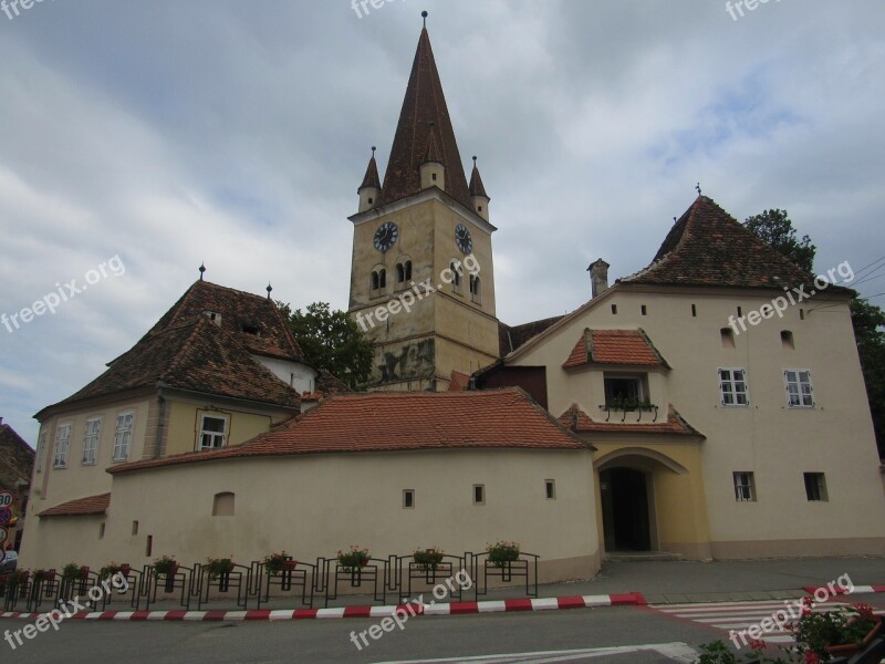 Cisnadie Transylvania Fortified Church Tower Romania