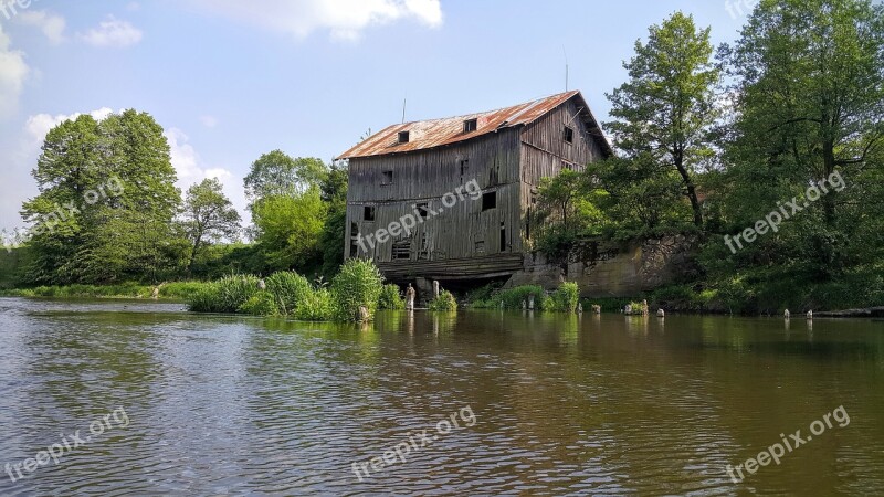 Wkra Joniec Old Mill River Free Photos