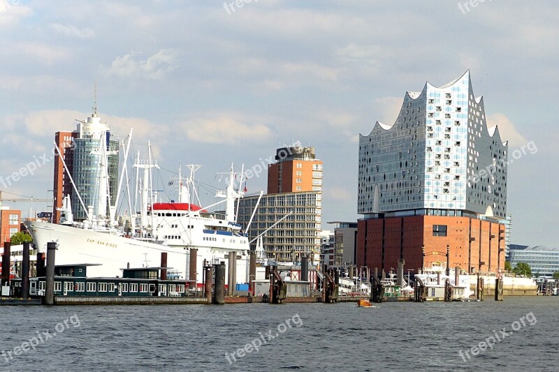 Building Elbe Philharmonic Hall Concert Hall Hamburg Port