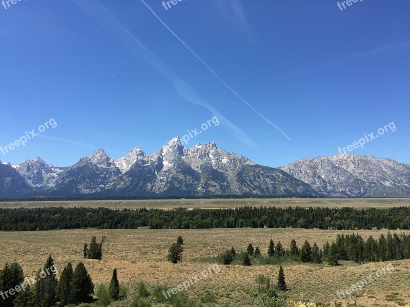 Teton Mountain Park Sky Cloud