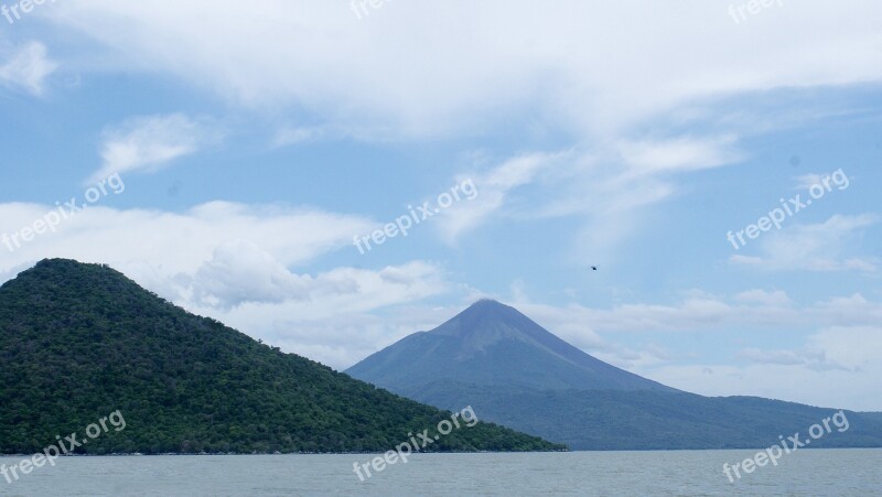 Nicaragua Volcanoes Lake Landscapes Free Photos