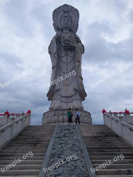 China Hubei Enshi City Statue Buddha